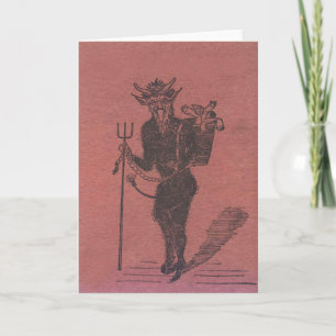 Cartes Pour Fêtes Annuelles Krampus Kidnapping