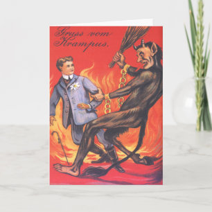 Cartes Pour Fêtes Annuelles Krampus Punir les adultes