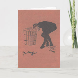 Cartes Pour Fêtes Annuelles Krampus rassemblant de mauvaises personnes