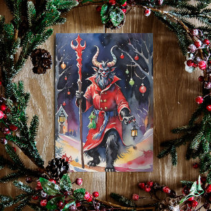 Cartes Pour Fêtes Annuelles Krampus Winter Solstice Yule