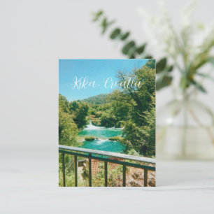 Cartes Pour Fêtes Annuelles Krka, Croatie Cascade Voyage Souvenir