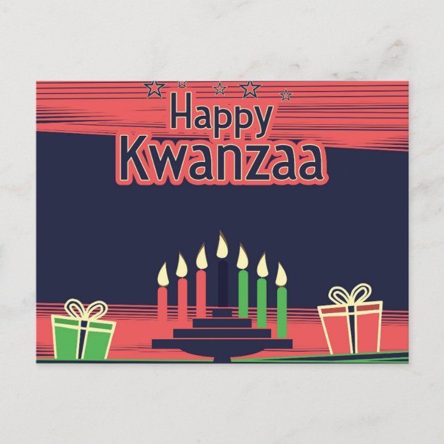 Cartes Pour Fêtes Annuelles Kwanzaa (Devant)
