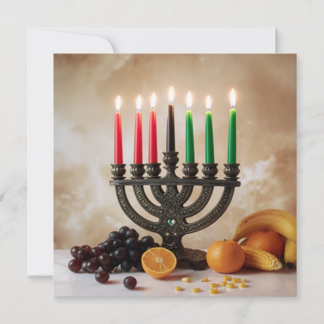 CARTES POUR FÊTES ANNUELLES KWANZAA (Devant)