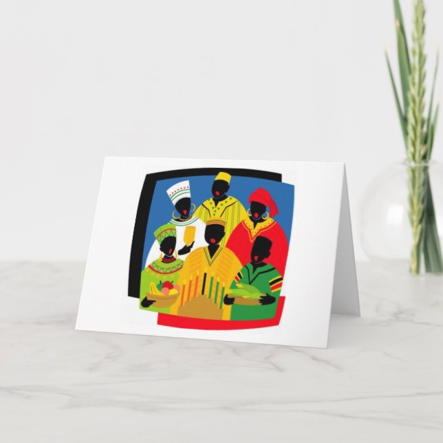 Cartes Pour Fêtes Annuelles Kwanzaa (Devant)
