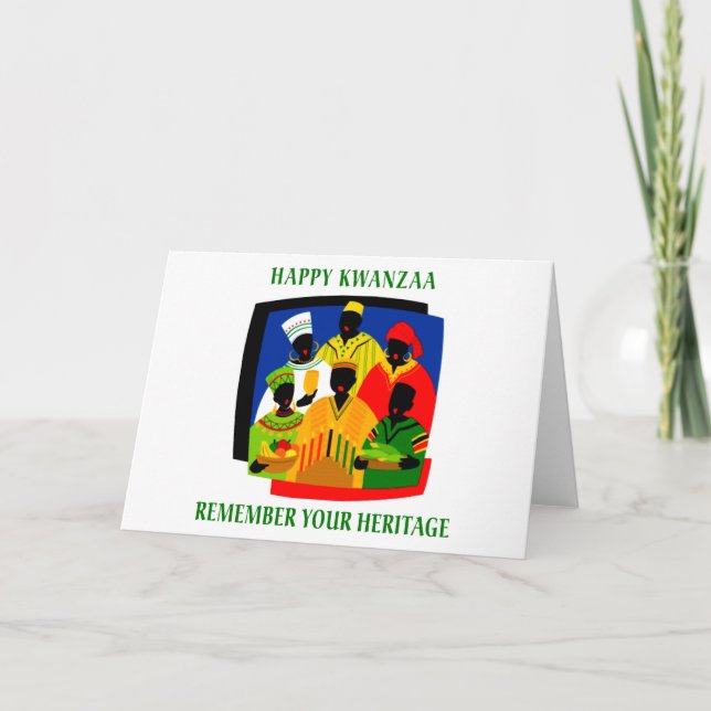 Cartes Pour Fêtes Annuelles Kwanzaa (Devant)