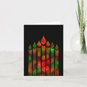 Cartes Pour Fêtes Annuelles Kwanzaa Bokeh Kinara