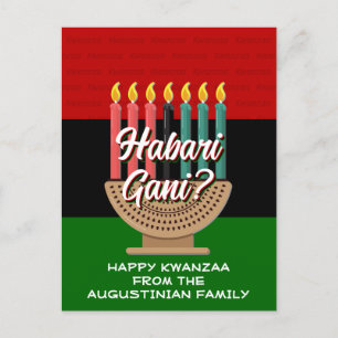 Cartes Pour Fêtes Annuelles Kwanzaa HABARI GANI