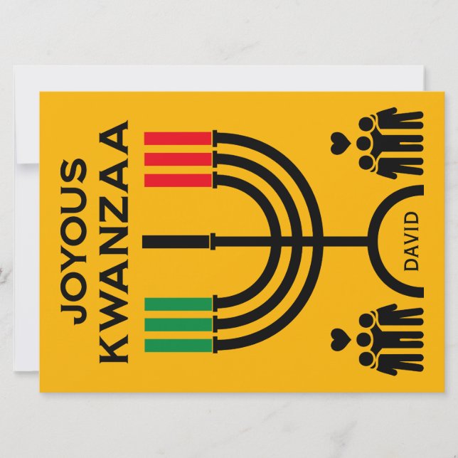 Cartes Pour Fêtes Annuelles Kwanzaa joyeux (Devant)