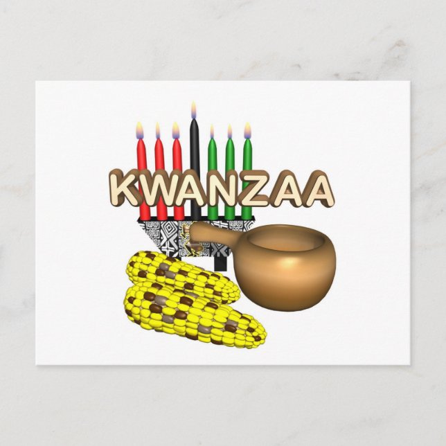 Cartes Pour Fêtes Annuelles Kwanzaa Objectif vacances (Devant)