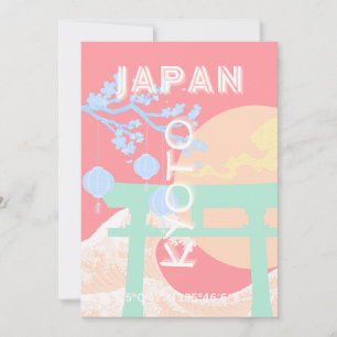 Cartes Pour Fêtes Annuelles Kyoto Japan Pastel Travel Art