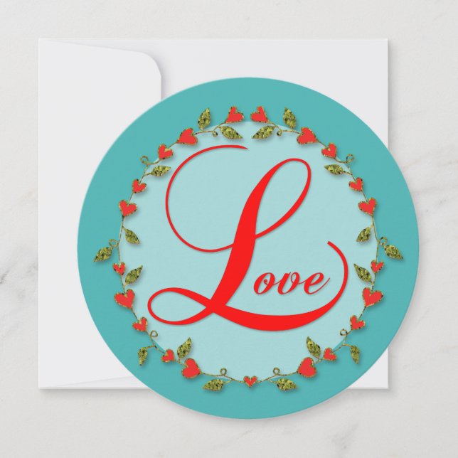 Cartes Pour Fêtes Annuelles L est pour Love Valentine pour Fille (Devant)