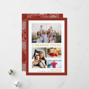Cartes Pour Fêtes Annuelles L' Shanah Tovah Rosh Hashanah Photomontage 