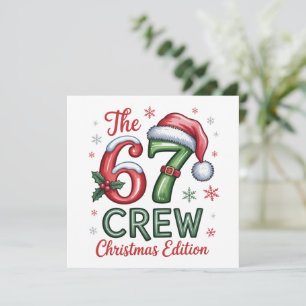 Cartes Pour Fêtes Annuelles La 76 Crew Édition Noël Famille Vacances Xmas 