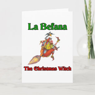 Cartes Pour Fêtes Annuelles La Befana La Sorcière De Noël..
