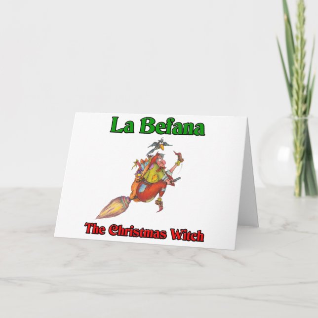 Cartes Pour Fêtes Annuelles La Befana La Sorcière De Noël.. (Devant)