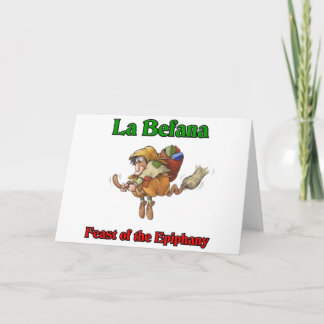 Cartes Pour Fêtes Annuelles La Befana (Sorcière de Noël) Fête de l'Epiphanie.