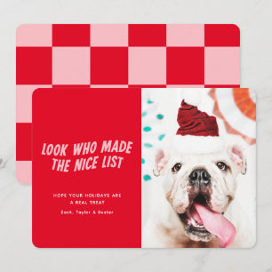 Cartes Pour Fêtes Annuelles La belle liste Photo de Noël de chien animal de