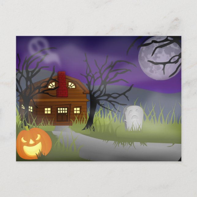 Cartes Pour Fêtes Annuelles La brume d'Halloween - (Devant)