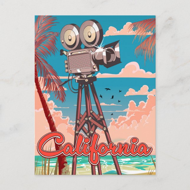 Cartes Pour Fêtes Annuelles La Californie au cinéma (Devant)
