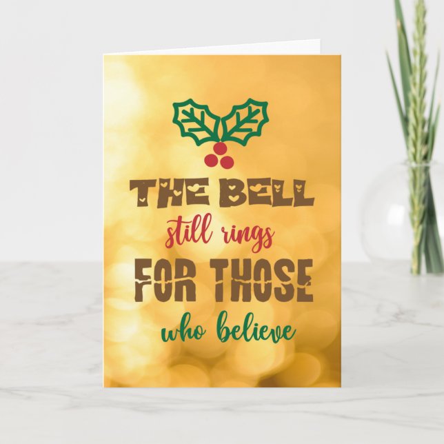 CARTES POUR FÊTES ANNUELLES LA CEINTURE EST TOUJOURS EN COURS POUR CEUX QUI CR (Devant)