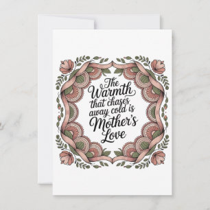 Cartes Pour Fêtes Annuelles La chaleur qui chasse le froid est l'amour d'une m