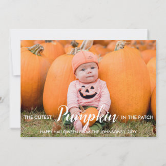 Cartes Pour Fêtes Annuelles La citrouille la plus mignonne d'Halloween dans le