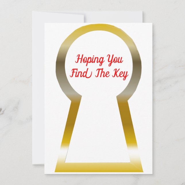 Cartes Pour Fêtes Annuelles La clé de Noël (Devant)