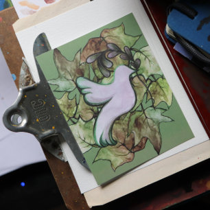 Cartes Pour Fêtes Annuelles La colombe de la paix sur Terre et l'espoir de la