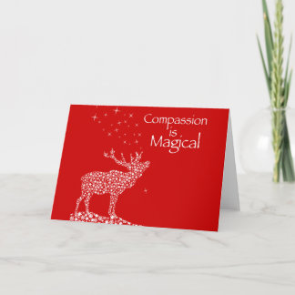 Cartes Pour Fêtes Annuelles La compassion est magique