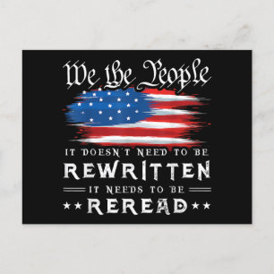 Cartes Pour Fêtes Annuelles La Constitution américaine du drapeau doit être re