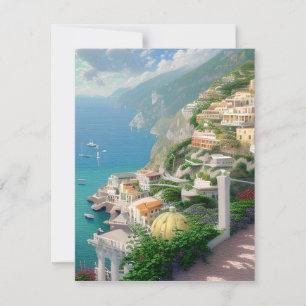 Cartes Pour Fêtes Annuelles La côte amalfitaine est l'une des plus belles