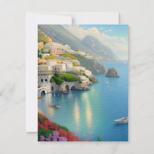 Cartes Pour Fêtes Annuelles La côte amalfitaine est l'une des plus belles