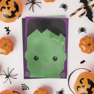 Cartes Pour Fêtes Annuelles La créature de Frankenstein Halloween