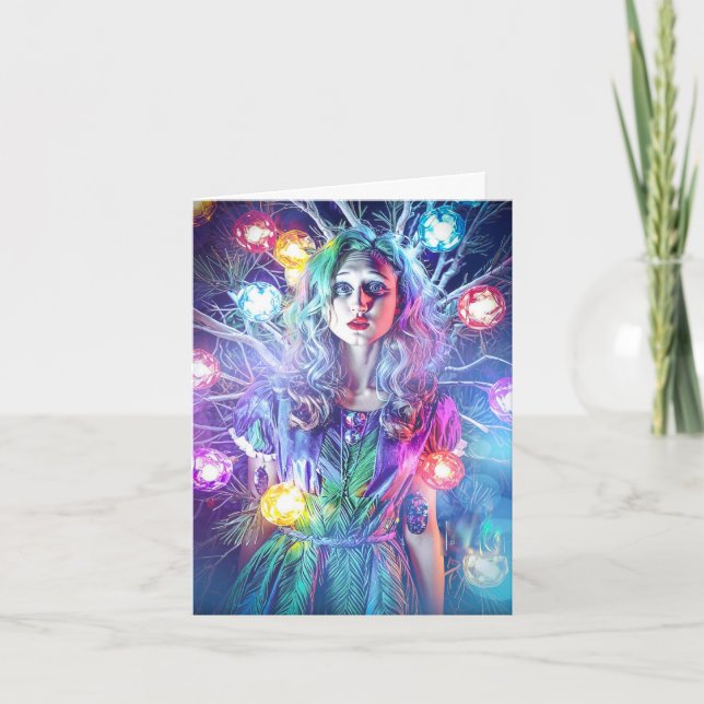 Cartes Pour Fêtes Annuelles La fée de Noël (Devant)