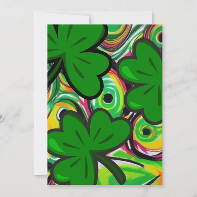Cartes Pour Fêtes Annuelles la fête de la Saint-Patrick (Devant)