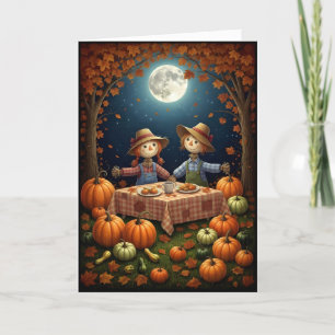 Cartes Pour Fêtes Annuelles La Fête de Pique-Nique de l'Épouvantail Halloween