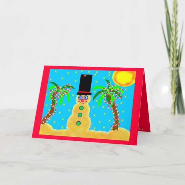 Cartes Pour Fêtes Annuelles La Floride Sandman (Devant)