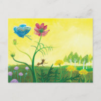 La fourmi et le papillon sur la prairie fleur sauv