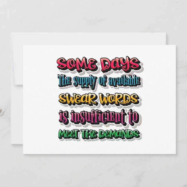 Cartes Pour Fêtes Annuelles La Fourniture De Mots De Sweat Disponibles Est Ins (Devant)