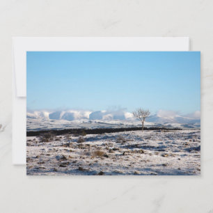 Cartes Pour Fêtes Annuelles La Howgill Fells Winter England Holiday Card