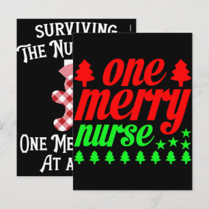 Cartes Pour Fêtes Annuelles La infirmière préférée du Père Noël Professionnel