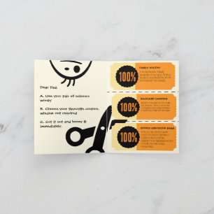 Cartes Pour Fêtes Annuelles La journée papa : vœux de Fête des pères avec bons