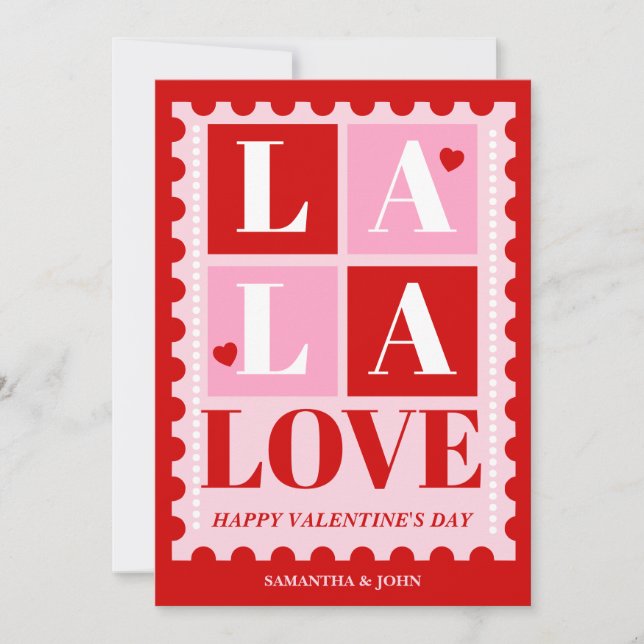 Cartes Pour Fêtes Annuelles La La Love Funny Valentine’s Day Card (Devant)