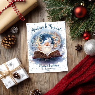 Cartes Pour Fêtes Annuelles La lecture est une conception de flocon de neige m