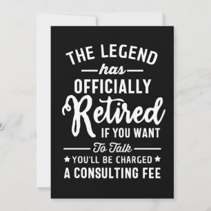 Cartes Pour Fêtes Annuelles La Légende A Officiellement Retraité Si Vous Voule
