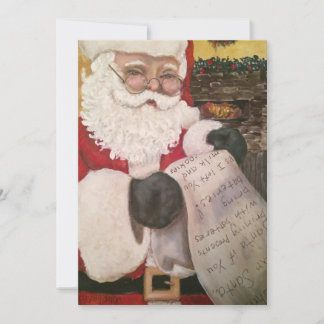Cartes Pour Fêtes Annuelles La liste du père Noël