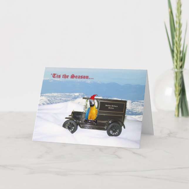 Cartes Pour Fêtes Annuelles La livraison de vacances d'ara (Devant)