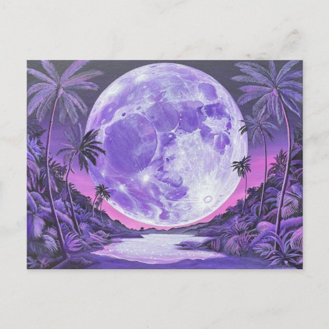 Cartes Pour Fêtes Annuelles "La Lune impossible"- (Devant)