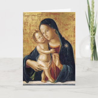 Cartes Pour Fêtes Annuelles La Madone et l'Enfant