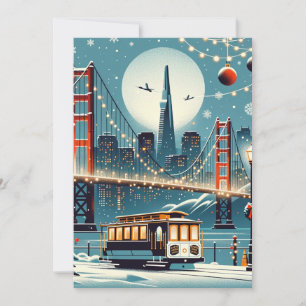 Cartes Pour Fêtes Annuelles La magie de Noël à la baie de San Francisco